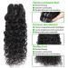 Brazilian Water Wave Bundles with Closure - 14 16 18 + 14 inch Free Part Unprocessed Human Hair - Buy Online on GoSupps.com