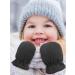 Boyiee 3 Pairs Baby Toddler Winter Mittens | Fleece Warm Kids Mittens 6-18 Months Black - Buy Online on GoSupps.com