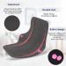 Rovtop 10 Pcs Reusable Black Cloth Menstrual Pads with Bamboo Charcoal Layer - Washable Sanitary Napkins in 4 Sizes + Mini Waterproof Bag - Buy Online on GoSupps.com