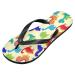 Shop Mnsruu Colorful Dinosaur Yellow Flip-Flops | Stylish & Comfortable Footwear for Home Spa & Travel - Unisex Medium - Buy Online on GoSupps.com