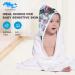SWEET DOLPHIN Bamboo Baby Bath Towel - Ultra Absorbent Hooded Towels for Babies - Pack of 3 Soft Flowered Towels 30x30 Inch - Baby Registry Gifts - Buy Online on GoSupps.com