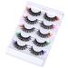 Kiromiro Russian Strip Lashes: 5 Pair Colorful D Curl False Eyelashes for Natural and Wispy Look - Buy Online on GoSupps.com
