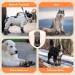Eyin Dog Shoes - Breathable Non-Slip Paw Protection Reflective Velcro Fastener 4 Pieces for Small Medium & Large Dogs - Outdoor Sports - Size 8 (Width 7.3 cm) - Black - Buy Online on GoSupps.com