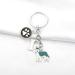 Ensianth Dog Keychain - Perfect Gifts for Dog Lovers | Puppy Paw Print Keyring for Dog Owners Moms & Dads | Blauer Husky Design - Buy Online on GoSupps.com