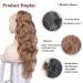 Pferdeschwanz Hair Extension Clip - 66cm Afro Curly Ponytail | Natural Blond & Brown | Easy Braid Clip-On - Buy Online on GoSupps.com