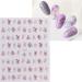 JMEOWIO 10 Sheets Letters Nail Art Stickers Decals Self-Adhesive Colorful Nail Supplies Nail Art Design Decoration Accessories - Buy Online on GoSupps.com