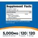 Nutricost Pygeum 5000mg 120 Veggie Capsules - Non-GMO, Gluten Free, Vegetarian Friendly - Buy Online on GoSupps.com