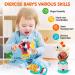 Baby Toys Set: 3 High Chair Suction Rattle & Sensory Development Tray - Ages 6-12 Months to 2 Years - Buy Online on GoSupps.com