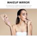 SOLUSTRE Square Hand Mirror - Pink | Handheld Cosmetic Mirror for Makeup, Salon & Hairdressing - Buy Online on GoSupps.com