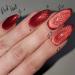 GLAMERMAID Red Magnet Cat Eyes Press-On Nails | Handmade Gel Fake Nail Kit - Ombre Rouge Glitter Stiletto & Oval Designs for Women - Buy Online on GoSupps.com
