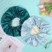 Adjustable Silk Bonnet Set | Double Sided Satin Sleep Caps | Light Blue & Hole Blue | 2 Pieces | All Hair Lengths - Buy Online on GoSupps.com