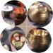 Zerodeko 3 Pcs Stainless Steel Double Bowl Salad Bowl Metal Bowl Pot Soup Container Child Thicken Mixing Bowl 11x11cmx3pcs Goldenx3pcs - Buy Online on GoSupps.com