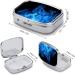 Buy Blue Flame Pill Box - Cute Square Portable Medicine Organizer for Vitamins & Tablets - Perfect for Purse & Pocket - Buy Online on GoSupps.com