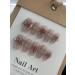 Manual phototherapy wearing nail pattern Sweetheart powder blusher love hand-painted nail pattern nail paste wearing nail (Color : A Size : M) - Buy Online on GoSupps.com