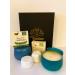 my Emotions Gift Set "Wellbeing - Confidence" Gift Box with 2 Handmade Natural Soaps 2 Soy Wax Candles with Essential Oils and 2 Shower Steamers