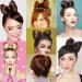 Messy Bun Hair Piece for Women Synthetic Natural Fake Hair Bow Bun Fluffy Claw Chignon Hair Extensions High Temperature Fiber Straight Updo Hairpiece Cute Headdress Styling Tools Fake Hair Accessori Brown black - Buy Online on GoSupps.com