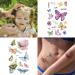 Temporary Face Tattoo Set - 9 Sheets, Metallic Glitter, Butterfly Stickers for Women - Gold Freckle Makeup for Party (Vibrant) - Buy Online on GoSupps.com