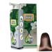 Natural Herbal Hair Dye 100ml, Bubble Herbal Hair Dye, Herbal Hair Dye for Gray Hair Coverage, Brown Color