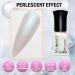 Pearl White Nail Polish Glitter Nail Polish Shimmer Mermaid Nail Polish 8ml Nail Varnish Quick Dry Pearlescent Shell Nail Polish Long-Lasting Breathable Nail Varnish - No UV Needed - Buy Online on GoSupps.com