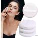 White Washable Furry Large Body Powder Puff - 3PC Baby Teething Food, Pure Cotton, One Size - Buy Online on GoSupps.com