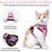 Dooradar Cat Harness and Leash Set - Escape Proof Adjustable Kitten Vest for Walking - Soft Breathable Mesh Jacket with Reflective Strips - XS Pink - Buy Online on GoSupps.com