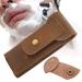 Shaver Protective Case - Portable Cowhide Travel Bag for Men's Double Edge Shaving Heads | International Shipping Available - Buy Online on GoSupps.com