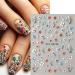JMEOWIO 3D Embossed Flower Nail Art Stickers Decals Self-Adhesive 5D Spring Summer Colorful Floral Dandelions Nail Supplies Nail Art Design Decoration Accessories 4 Sheets - Buy Online on GoSupps.com