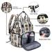Pipi Bear Diaper Bag Backpack | Stylish Jacquard Maternity Nappy Bag for Mom and Dad with Changing Pad - Cream - Buy Online on GoSupps.com
