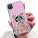 Tivenfezk Nadoli for Samsung Galaxy A22 4G Treibsand B r Astronaut Hidden Stand Shell caricature glitter astronaut stand Soft silicone bling cell phone shell.