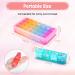 Pill Box 4 Times a Day 7 Days Pill Organiser Box with 28 Compartments Weekly Pill Case for Morning Noon Evening and Bed Time (Pink) - Buy Online on GoSupps.com