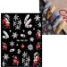 3D Christmas Nail Stickers 6 Sheets 5D Self-Adhesive Embossed Nail Decal Elk Snowflakes Nail Art Decoration Design Supplie - Buy Online on GoSupps.com