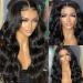 16 Inch Body Wave Brazilian Virgin Human Hair Lace Front Wig for Black Women - Pre Plucked, 180 Density - Buy Online on GoSupps.com