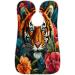 Flower Tiger Beard Bib Apron - Beard Hair Catcher for Men | Perfect Gift for Father's Day Anniversary & Christmas | Includes 2 Suction Cups - Buy Online on GoSupps.com