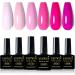 Yueshop Pink Series Gel Nail Polish Kit - 6 Colors Set for Long-Lasting Nail Art - Neon Pink, Light Pink, Hot Pink, Cream Pink, Purple - UV/LED Soak Off Varnish for Spring/Summer - Buy Online on GoSupps.com