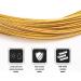 Chooee Bicycle PRO Shift Cable - Ultra Slick Derailleur Cable for Shimano/SRAM Shifter - Gold - 2x2500mm - Buy Online on GoSupps.com