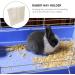 POPETPOP Rabbit Hay Rack Feeder for Bunny Guinea Pigs and Chinchillas Minimize Waste and with Hanging Alfalfa Hay Dispenser for Cage Beige - Buy Online on GoSupps.com