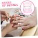 VINTORKY Nail Art Brush Cup Art Plate Crystal Glass Pink Square 5.70X5.40X5.40CM Pink - Buy Online on GoSupps.com