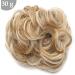 Light Brown & Bleach Blond Scrunchy Hair Bun Updo Ponytail 25g - Curly Messy Donut Chignons - Buy Online on GoSupps.com