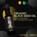 Sunnah Trends Black Seed Oil - 100% Pure & High Strength - Full Spectrum Virgin Cold Pressed ( 3% Thymoquinone) - 100ml - Buy Online on GoSupps.com