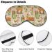Llama Desert Cactus Sleep Mask - Adjustable Strap Eye Cover for Sleeping and Travel - Blocks Light for Night Naps - Men and Women - Buy Online on GoSupps.com