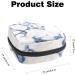 Women's Makeup Organizer & Menstrual Cup Storage Bag | Big Capacity Travel-Friendly Marble Stone Texture - Buy Online on GoSupps.com