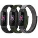 PBFairyy Nylon Bands Compatible with Fitbit Luxe, Adjustable Breathable Fabric Sport Straps Soft Replacement Solo Loop Wristband for Fitbit Luxe Fitness and Wellness Tracker for Women Men Deep Black+Army+Iron Gray