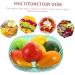 COOLHIYA Fruit Tray Glass Food Container Food Tray Terrarium nut Serving Tray Dessert Bowl Salad Bowl Counter Green 23.5X23.5X6CM - Buy Online on GoSupps.com