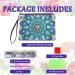 Domybest Women's Wallet - Diamond Painting Mandala Clutch Leather Travel Bag with Card Compartment & Cosmetic Pouch - Blue - Buy Online on GoSupps.com