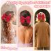Bow Hair Clip Duckbill Clip Hair Bows for Women Big Bowknot Hairpin French Hair Clips with Ribbon Solid Color Hair Barrette Clips Soft Satin Silky Hair Bows for Women Girls(red) Short-red - Buy Online on GoSupps.com