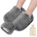 Yidoujin foot warmer without electricity 2 in 1 foot heat bottle hot water bottle for the feet 2l large foot heating heating mat for women/men super soft and warm foot heating pads in winter gray