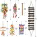 KATUMO Small Bird Toys - Natural Wood Ladder & Colorful Bamboo Shredding Toy for Parrots & Small Birds - Buy Online on GoSupps.com