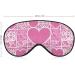 Soft Adjustable Sleep Mask | Comfortable Eye Cover for Travel & Relaxation - Love Heart Design for Men & Women - Buy Online on GoSupps.com