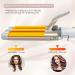 1 Inch Ceramic Tourmaline Hair Curling Wands with 2 Temperature Control - Perfect for All Hair Types - Dual Voltage Crimper Beach Waving Styling - Gold Color - Buy Online on GoSupps.com
