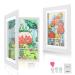 BOKALAKA picture frame children's drawings A4 children artificial frame front opening 2 pieces picture frames for children's drawings children picture frames picture frames change children's drawings (2 white) White